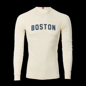 Tracksmith Brighton Base Layer - Boston Size SPale Yellow/Blue / S / Tops (2025)